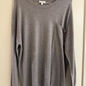 Mud Pie Heather Gray Women's Crew Neck Sweater